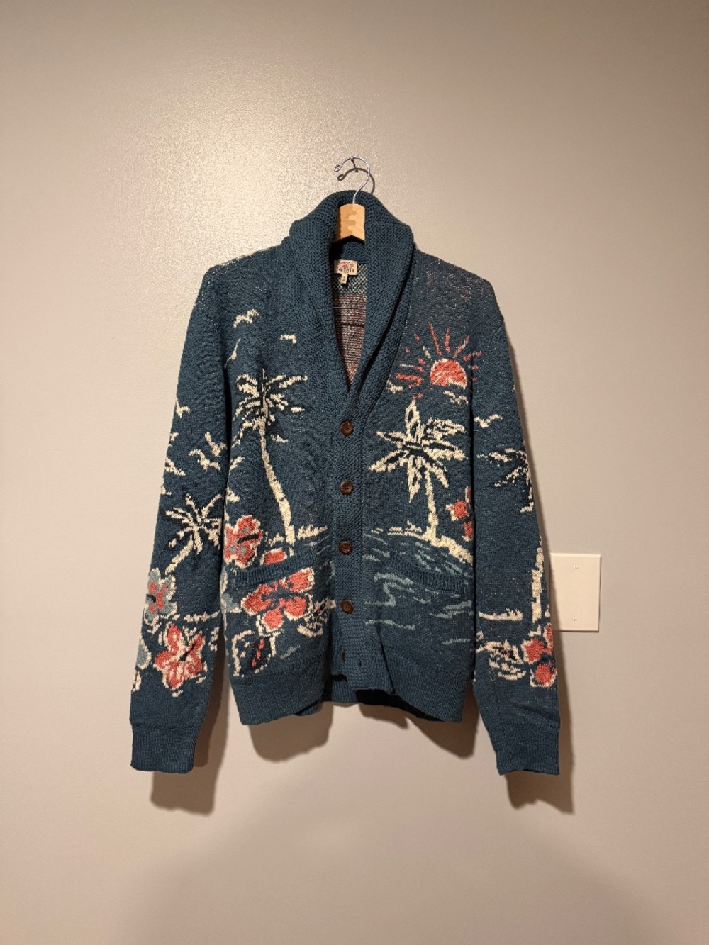Faherty Palm Cardigan
